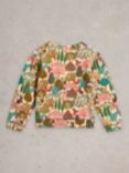 White Stuff Kids' Sadie Abstract Woodland Print Sweatshirt