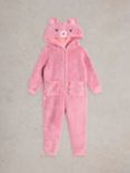 White Stuff Kids' Mouse Onesie, Mid Pink