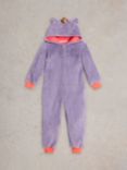 White Stuff Kids' Unicorn Onesie, Purple/Multi