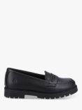 Hush Puppies Kids' Hazel Senior Loafer School Shoes, Black