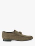 Kurt Geiger London Hugh Eagle Head Herringbone Loafers, Dark Brown