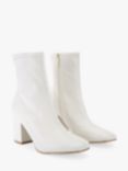 Carvela Strut Block Heel Ankle Boots, Putty