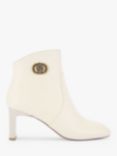 Kurt Geiger London Chelsea Leather Heeled Ankle Boots, Putty