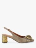 Kurt Geiger London Chelsea Embellished Block Heeled Slingbacks