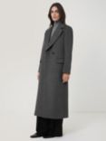 Jigsaw Wool Maxi City Coat, Charcoal