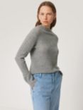 Jigsaw Eldon Cloud Cashmere Jumper, Grey