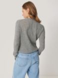 Jigsaw Eldon Cloud Cashmere Jumper, Grey