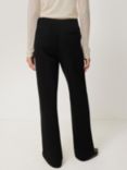 Jigsaw Crepe Ponte Tailored Trousers, Black