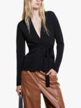 SISLEY Criss-Cross Cardigan, Black