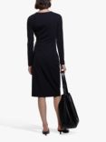 SISLEY Knot Waist Midi Dress, Black