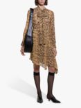 SISLEY Snake Print Shirt Dress, Multi