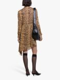 SISLEY Snake Print Shirt Dress, Multi