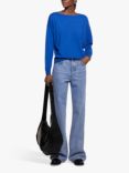 SISLEY Boat Neck Jumper, Blue