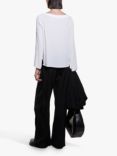 SISLEY Boat Neck Blouse, White