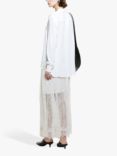 SISLEY Oversized Crepe Shirt, White