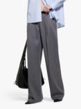 SISLEY Pleat Front Palazzo Trousers, Grey