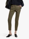 SISLEY Slim Fit Chino Trousers, Olive Green