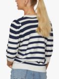 Sisters Point Halia Stripe Cardigan, Cream/Midnight