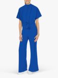 Sisters Point Girl Short Sleeve Jumpsuit, Cobalt Blue