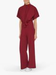 Sisters Point Girl Short Sleeve Jumpsuit, Bordeaux