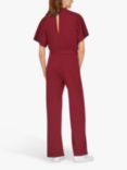 Sisters Point Girl Short Sleeve Jumpsuit, Bordeaux