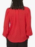 Sisters Point Esar Frill Collar Top, Ruby