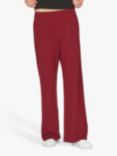 Sisters Point Glut Tailored Wide Leg Trousers, Bordeaux