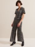 Phase Eight Lavinia Tweed Jumpsuit, Grey