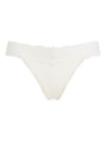 Calvin Klein Attraction Dipped Lace Thong, Ivory