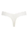 Calvin Klein Attraction Dipped Lace Thong, Ivory