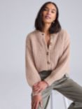 Cape Cove Sophie Lofty Wool Blend Cardigan, Natural