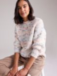 Cape Cove Wander Space Dye Wool Blend Jumper, Natural/Multi