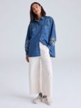 Cape Cove Bramble Boyfriend Denim Shirt, Blue