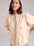 Cape Cove Celestial Corduroy Blouse, Natural