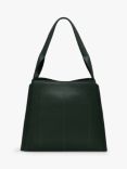 Radley The Belgrave Large Open Top Leather Shoulder Bag, Racing Green