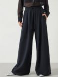 HUSH Taylor Wide Leg Joggers, Black