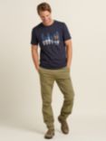 Brakeburn Half Tone Surf T-Shirt, Navy