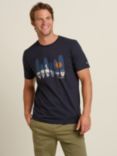 Brakeburn Half Tone Surf T-Shirt, Navy