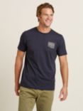 Brakeburn Linear Waves T-Shirt, Navy