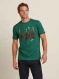 Brakeburn Rowing Bears Cotton T-Shirt, Green