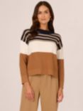 Adrianna Papell Colour Block Stripe Jumper