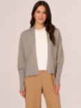 Adrianna Papell Open Neck Cocoon Cardigan, Heather Grey