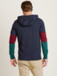 Brakeburn Colour Block Zip-Through Hoodie, Navy