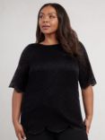 Live Unlimited Curve Lace Top, Black