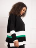 Live Unlimited Curve Stripe Jumper, Black/Multi