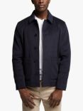 Guards London Kendrew Brushed Wool Blend Shacket, Navy