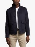 Guards London Dalton Wool Blend Harrington Jacket, Navy