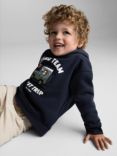 Mango Kids' Trip Oversized Hoodie, Navy