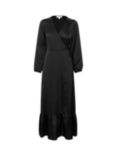 Soaked In Luxury Iona Wrap Dress, Black