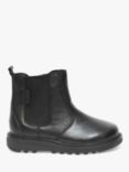 ToeZone Kids' Dakota Leather Ankle Boots, Black